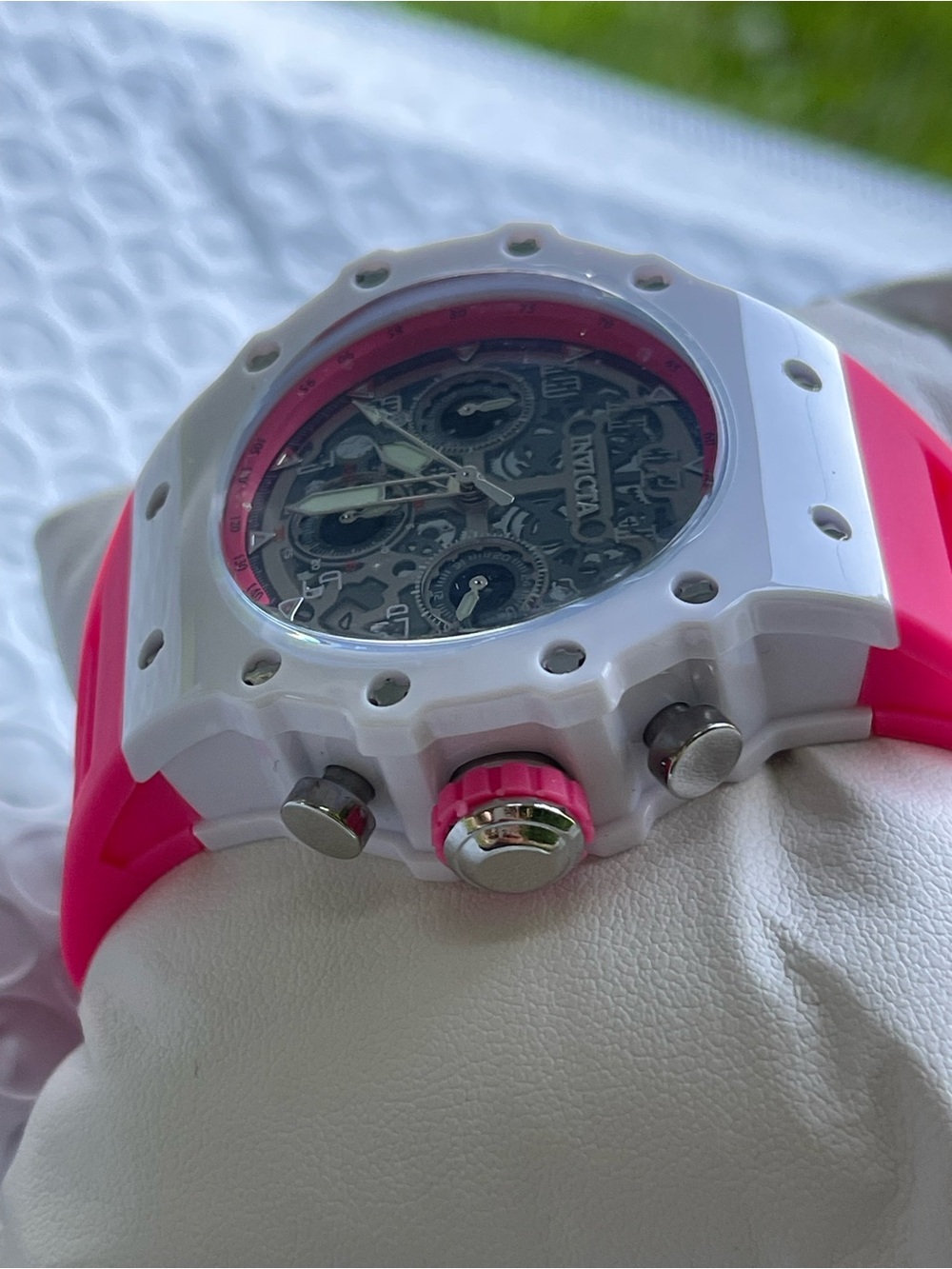 Invicta Racing Apexium Unisex Watch - 41mm, Pink (69620) - Picture 6 of 12